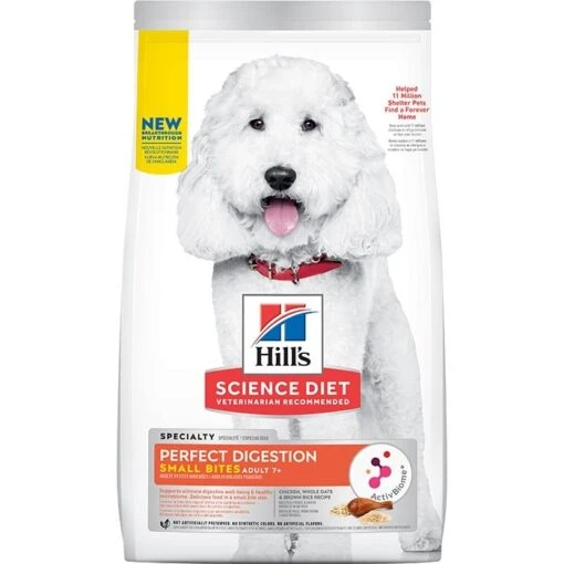 Hill's Science Diet Perf Digestion Small Bites Senior Dog Food 5.44kg -Pet Supply Store 052742051048 1