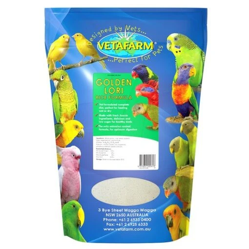 Vetafarm Golden Lori Rice Formula 2kg -Pet Supply Store