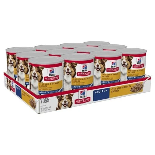 Hill's Science Diet Mature Adult 7+Savory Chicken Dog Food 370gx12 -Pet Supply Store 12123 hill 052742705507 3 1