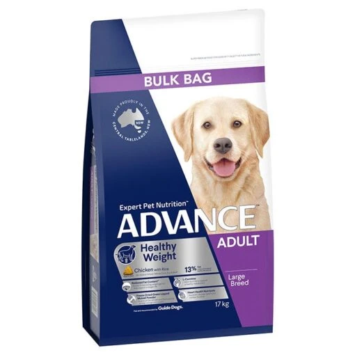 ADVANCE Adult Healthy Weight Large Dry Dog Food Chicken With Rice 17kg -Pet Supply Store 126348 ADV DF ADT LB WGHT CHCK 17kg 1