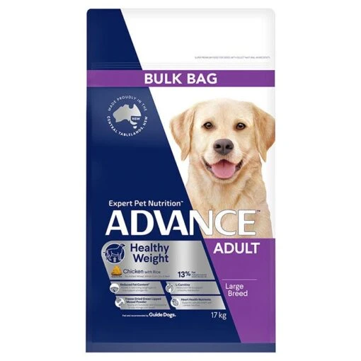 ADVANCE Adult Healthy Weight Large Dry Dog Food Chicken With Rice 17kg -Pet Supply Store 126348 ADV DF ADT LB WGHT CHCK 17kg 2