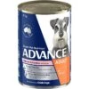 ADVANCE Adult All Breed Wet Dog Food Chicken & Salmon With Rice 12x410g Cans -Pet Supply Store 126761 126762 9334214029788advance wet dog food chicken salmon with rice 410g can 0