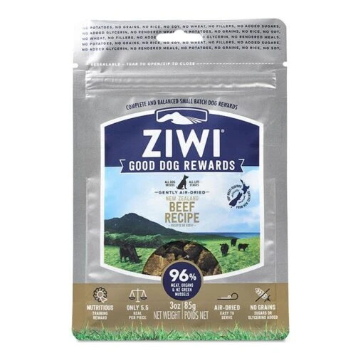 Ziwi Peak Good Dog Reward Beef Dog Treat 85g -Pet Supply Store 135016 Rewards Beef Front