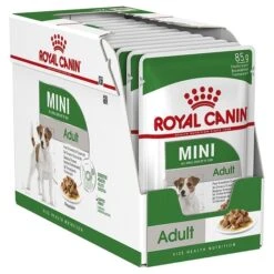 Royal Canin Mini Breed Adult Pouch 85gx12 -Pet Supply Store 137387 royal canin mini adult gravy 2