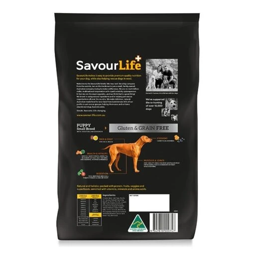 SavourLife Grain Free Small Breed Puppy Dog Food 2.5kg -Pet Supply Store 138038 savourlife 3