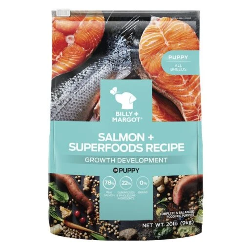 Billy & Margot Salmon Superfood Puppy Food -Pet Supply Store 138271 SalmonSuperfoodsDryPuppy 1 1