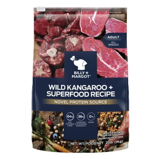 Billy & Margot Kangaroo Superfood Adult Dog Food -Pet Supply Store 138273 WildKangarooSuperfoodDry 1 2