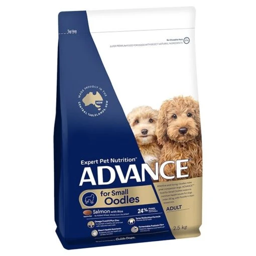 ADVANCE Adult Oodles Small Breed Dry Dog Food Salmon With Rice 2.5kg -Pet Supply Store 139363 advance small oodles dry dog food salmon with rice 2.5kg bag 0