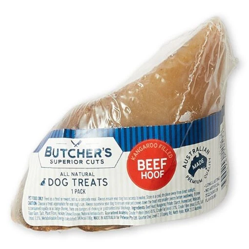 Butcher's Superior Cuts Roo Filled Beef Hooves Dog Treat -Pet Supply Store 139539 4