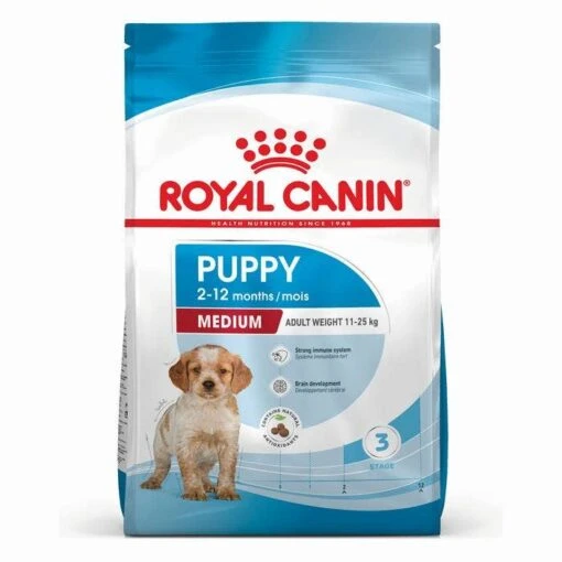 Royal Canin Medium Breed Puppy Food -Pet Supply Store 140246 30523 30308 PF MED 2 3