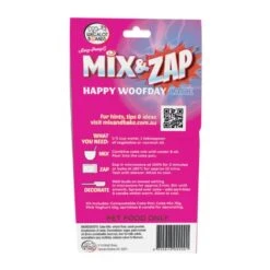 Mix & Zap Birthday Cake Kit Dog Treat Pink -Pet Supply Store 140620 mix zap happy woof day pink 3