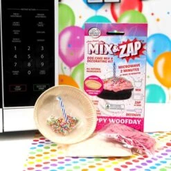 Mix & Zap Birthday Cake Kit Dog Treat Pink -Pet Supply Store 140620 mix zap happy woof day pink 4