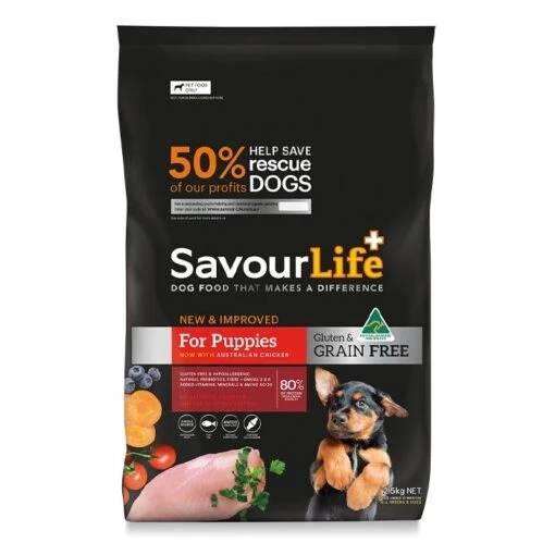 Savourlife Grain Free Chicken Puppy Food -Pet Supply Store 140679 savourlife 2.5kg gf puppychicken 1