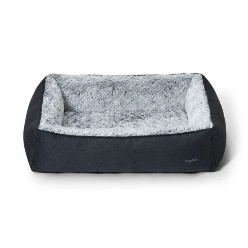 Snooza Snuggle Orthopaedic Dog Basket Navy -Pet Supply Store 140801 140802 snooza snuggle orthopaedic dog basket navy front 2 2 1