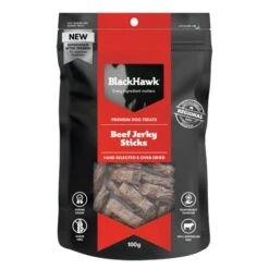 New Release -Pet Supply Store 141524 bht101 black hawk beef jerky sticks front of pack