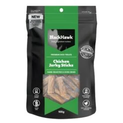 New Release -Pet Supply Store 141528 bht105 black hawk chicken jerky sticks front of pack