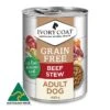 Ivory Coat Grain Free Beef Stew Adult Food 400gx12 -Pet Supply Store 141689 IVORY COAT Grain Free Adult Wet Dog Food Beef Stew 400g 70