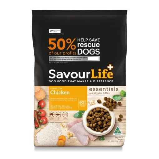 SavourLife Essentials Chicken Adult Dog Food -Pet Supply Store 142260 savlife essentials adult chicken 3kg 1 1