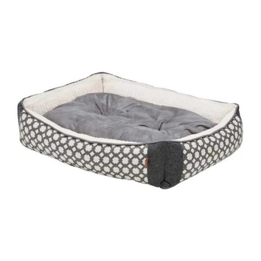 All Day Orthopaedic Rectangle Dog Basket Grey XL 102x76x23cm -Pet Supply Store 142312 all day orthopaedic rectangle dog basket grey