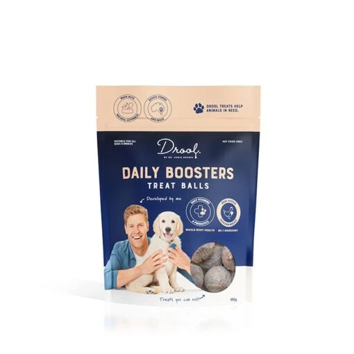 Drool By Dr Chris Brown Daily Booster Dog Treat 110g -Pet Supply Store 142340 Daily Boosters 2142340 Daily Boosters 2