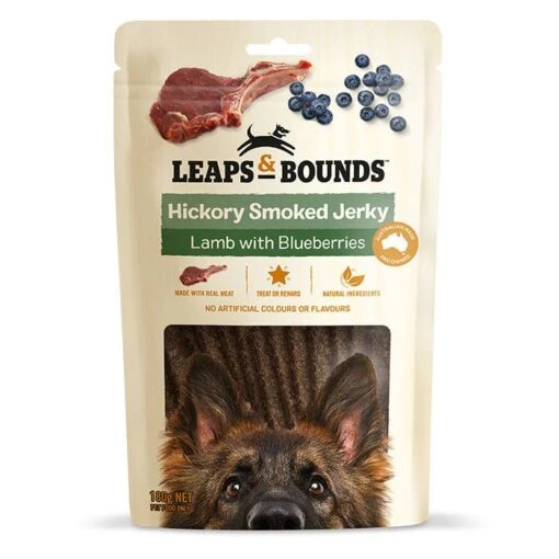 Leaps & Bounds Lamb With Blueberry Dog Jerky -Pet Supply Store