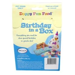 Wagalot Doggy Fun Food Birthday In A Box Dog Treat Blue -Pet Supply Store 142761 DFF BBB back