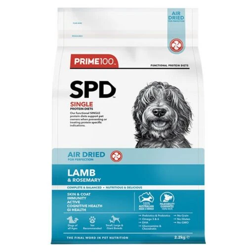 Prime100 Air Dried Lamb & Rosemary Adult Dog Food -Pet Supply Store 142850 2