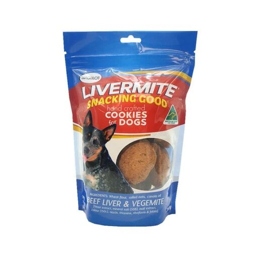 Wagalot Livermite Cookies Dog Treat 260g -Pet Supply Store 142919 LIVERMITE front