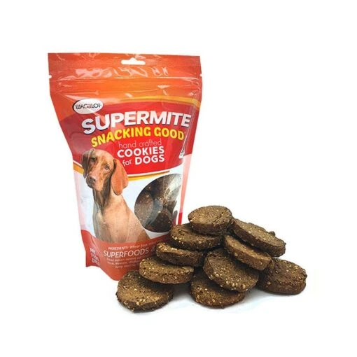 Wagalot Supermite Cookies Dog Treat 260g -Pet Supply Store 142920 SUPERMITE front with cookies