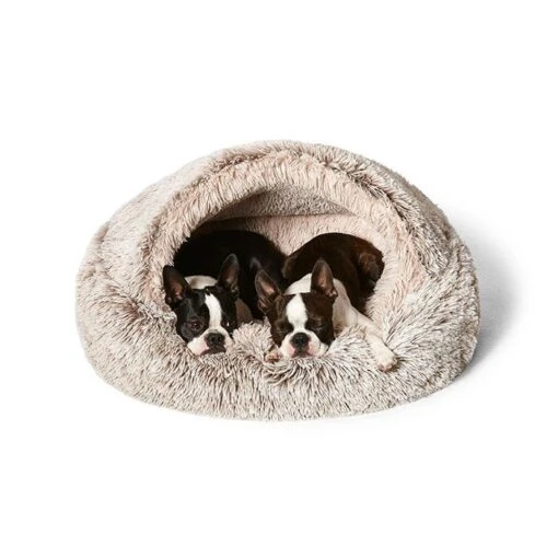 Snooza Hooded Cuddler Dog Basket Brown -Pet Supply Store 143836 143837 143838 Snooza Hooded Cuddler Dog Basket Brown 3 2