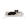 Snooza Flea Free Raised Dog Bed Grey White -Pet Supply Store 143842 143843 143844 Snooza Flat Pack Raised Dog Raised Grey White 9 2