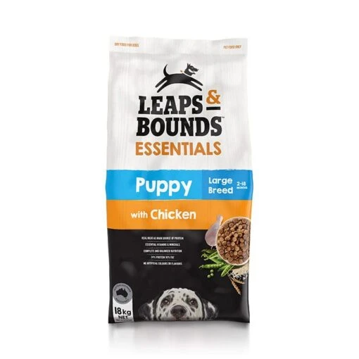 Leaps & Bounds Chicken Large Breed Puppy Food 18kg -Pet Supply Store 144148