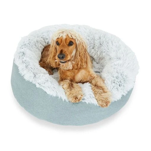 All Day Como Calming Dog Basket Mint M-70x70x25cm -Pet Supply Store 144235 Dog Bedding All Day Como Calming Dog Basket Mint M