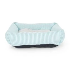 All Day Stripe Bolster Dog Basket Mint 60x50x180cm -Pet Supply Store 144236 Dog Bedding All Day Stripe Bolster Dog Basket Mint S 60x50x180cm 3