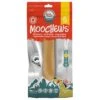 Pooch Treats Moo Chew Cheese Dog Treat LF Milk Block M-1PK -Pet Supply Store 144933 Pooch Moochew Medium Cheese Front