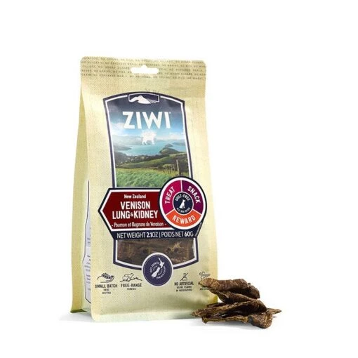 Ziwi Peak Venison Lung & Kidney Dog Treat 60g -Pet Supply Store 145150 Venison Lung and Kidney 1 PRODUCT BAG