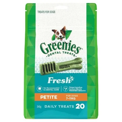 Greenies Fresh 340g Petite Dog Dental Treat -Pet Supply Store 22063 130744 greenies fresh petite small dog dental treat 20 pack 340g 1 1 1