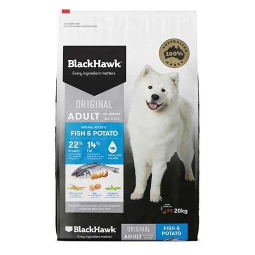 Black Hawk Fish And Potato Adult Dog Food -Pet Supply Store 22158 127956 127960 501600 bh312 bh105 bh203 original adult fish potato 03 variant specif