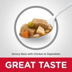 Hill's Science Diet Adult Stew Chicken & Vegetable Dog Food 12 X 363g -Pet Supply Store 22674 hill s science diet adult chicken with vegetables 9 1