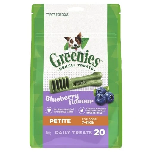 Greenies Blueberry 340g Petite Dog Dental Treat -Pet Supply Store 22688 petite 1 1