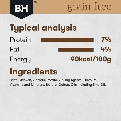 Black Hawk Grain Free Holistic Dog Food Beef 12 X 400g -Pet Supply Store 24002 132821 132818 bhc400 grain free wet adult beef final 20200528 01 google hero 400g 9 1