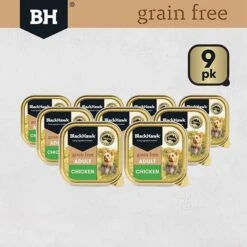 Black Hawk Grain Free Chicken Adult Dog Can 100gx9 -Pet Supply Store 29652 137541 132943 bhc101 grain free wet adult chicken final 20200528 02 mobile optimised pack hero 100g 5 1