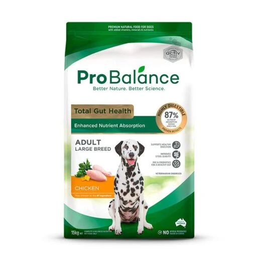 Probalance Total Gut Health Chicken Large Breed Dog Food 15kg -Pet Supply Store 32189333218933