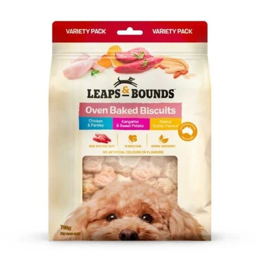 Leaps & Bounds Variety Baked Dog Treat 700g -Pet Supply Store 32680 139650 lb baketreats variety 700g vis front 1 1