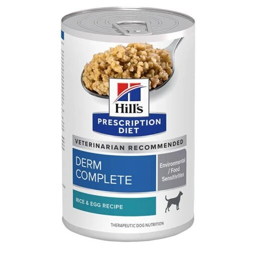 Hill's Prescription Diet Derm Complete Adult Dog Food 370gx12 -Pet Supply Store 605725 1