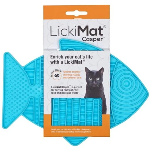 LickiMat Cat Casper Turquoise -Pet Supply Store