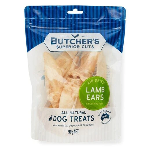 Butcher's Superior Cuts Lamb Ear Dog Treat 90g -Pet Supply Store Dog 136378 BSC Lamb Ears 90g 190g 1