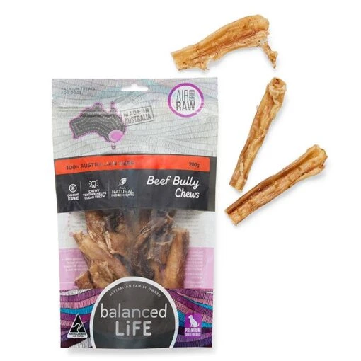 Balanced Life Bully Chews Dog Treat 200g -Pet Supply Store Dog 141518 Balanced Life Australian Made 200g Bully Chews Exclusive To Petbarn 4Petbarn 4