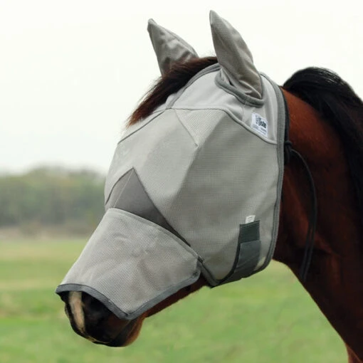 Cashel Crusader Fly Mask Long Nose With Ears -Pet Supply Store FLY1112 2