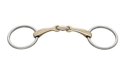 Herm Sprenger Dynamic RS Loose Ring Double Jointed Sensogan Snaffle - 18mm -Pet Supply Store HSLRSENSO 2